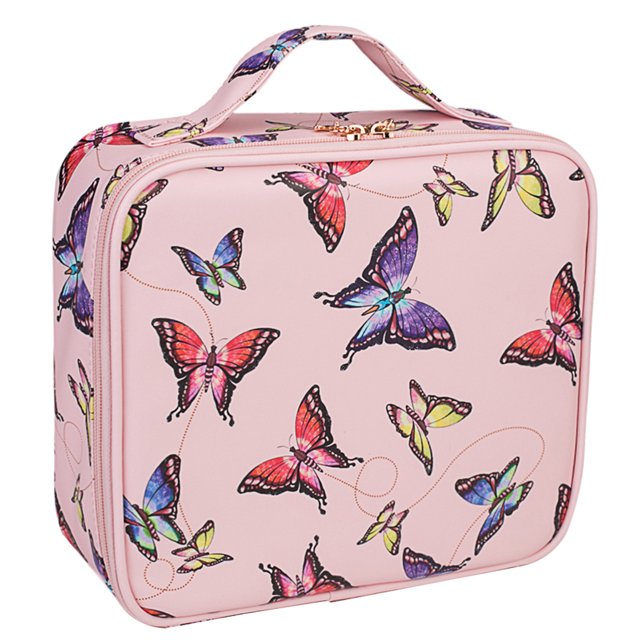 Makeup Travel Case Butterfly Large Capacity Cosmetic Storage Case Toiletry Tote