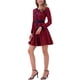 thumbnail image 4 of Vestido A-Line Elegante de Cuello Redondo con Botones de Houndstooth para Mujeres INSPIRE CHIC XL 1, 4 of 6