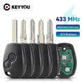 thumbnail image 2 of 2 3 Buttons Keyless remote control Control Key Fob 433MHz With PCF7947 Chip For Renault Clio Kangoo Master Modus Logan Twingo, 2 of 5