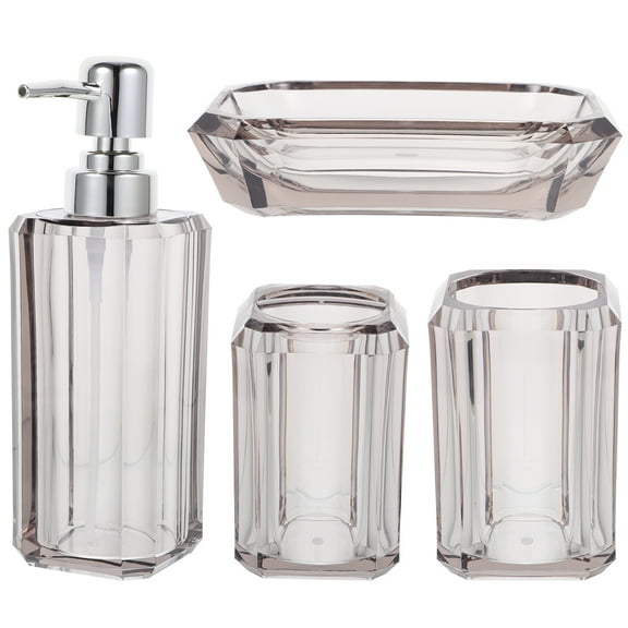 1 Set Bathroom Accessories Set Toothbrush Holder Soap Dispenser Toothbrush Cup Soap Dish