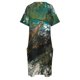 thumbnail image 5 of Vestido elegante con bolsillos sueltos y pintura abstracta, vestido de dama de honor para mujer, vestido de noche de lujo para mujer., 5 of 7