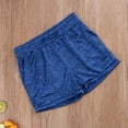 thumbnail image 2 of Women Summer Sports Wear, Solid Color Drawstring Elastic Waist Yoga Shorts, 2 of 7