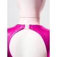 thumbnail image 6 of Zaldita Gymnastics Leotards for Girls Sleeveless Practice Jumpsuit Shiny Metallic Athletic Dancewear Hot Pink 6, 6 of 7