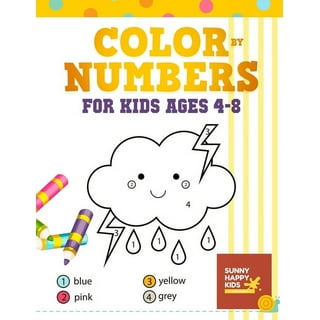 Color by Numbers: Large print, Coloring Book for Kids Ages 8-12 (Paperback)