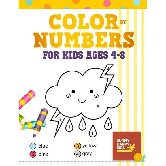 Color By Number Books For Kids Ages 4-8 (Paperback)