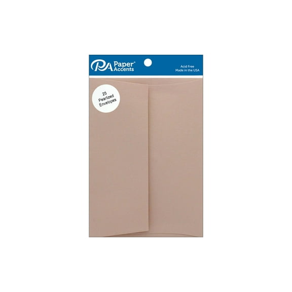 Paper Accents Envelope 5.25"x 7.25" Pearlized Rose Gold 25pc