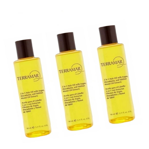 Pack 3 Aceites Para El Cabello 3 En 1 Terramar 98ml