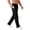 Black, variant on Workout Pants for Men Drawstring Elastic Waist Straight Leg Loose Moisture Wicking Outdoor Activewear Pants with Pockets