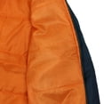 thumbnail image 3 of Boy's Kids Premium Stylish Water Resistant Padded Zip Up Flight Bomber Jacket (Navy,L (size 14-16)), 3 of 3