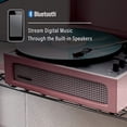 thumbnail image 4 of Crosley CR8017B-AM Voyager Tocadiscos de vinilo portátil vintage con entrada/salida Bluetooth y altavoces integrados, Amatista, 4 of 5