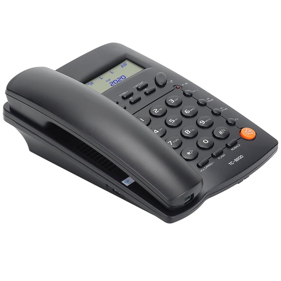 Telephone Landline Phones, Corded Telephone with DTMF/FSK Mode-LCD Display-Calls Memory-Basic Calculator- M1,M2 One Touch Memory-Balck for Home/Office/Hotel
