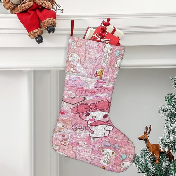 Melody Ultra soft velvet Christmas socks, Large Super Soft Christmas Stockings For Christmas Xmas Tree Holiday Fireplace Family Decor Gifts