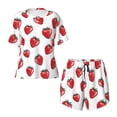 thumbnail image 4 of Xecao Hand Drawn Strawberry print Swimsuit for women, Summer-ready, sporty style.Quick-dry fabric. Many sizes & colors., 4 of 9