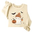 thumbnail image 4 of Enjoytime Halloween Womens Sweatshirts Ghost Graphic Pullover Crew Neck Sweatshirts Fall Casual Cute Long Sleeve Tops, 4 of 7