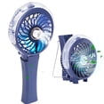 thumbnail image 1 of TFixol Tecsonar-US(Store) Portable Handheld Misting Fan, Personal Mister Fan W/ 7 Colorful Night Light, Spray Water Mist Fan for Travel, Outdoors, Hiking, Camping (Royal Blue), 1 of 6