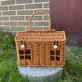 thumbnail image 6 of Portable Woven Hand Basket Ergonomic Handle Design for Convenient Carrying to Markets Outdoor Event and Homes Organization, 6 of 9