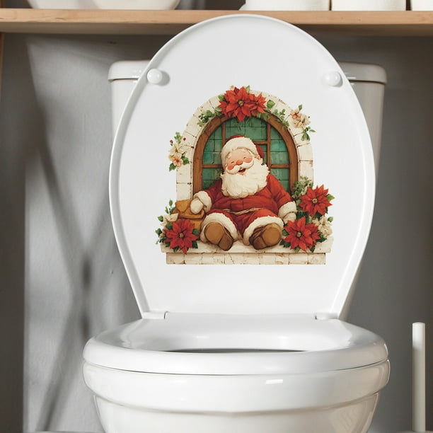 Decoraciones navideñas, adornos navideños, regalos navideños, pintura con elementos navideños, decoración de fondo para dormitorio infantil, pegatinas de pared, calcomanía de pared