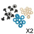 thumbnail image 1 of Paquete de 2-3, 10 piezas de ojos de juguete de plástico + telas no tejidas con purpurina + arandela 2 piezas, 1 of 9