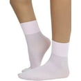 thumbnail image 3 of ToBeInStyle Womens Classic Opaque Nylon Anklet Fashion Novelty Socks - Baby Pink, 3 of 6