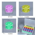 thumbnail image 3 of Tyeign Colorful/Clear 25 Bobbins Organizer, Machine Storage Case Spool Bobbin Box Sewing - Durable Plastic Material, Clear Compartments, Easy Storage And Retrieval, Essential Sewing Accessory, 3 of 5
