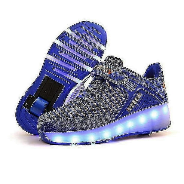 Kids Led Light-emitting Shoes With Wheels, Roller Skates Shoes