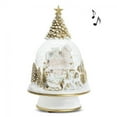 thumbnail image 2 of Set of 6 Musical Christmas Village On A Pedestal Snow Globe, 2 of 2