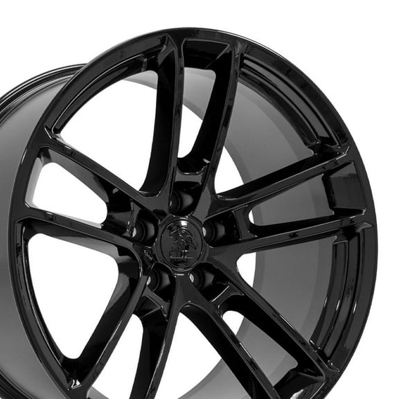 OE Wheels DG23 20 Inch Rim Fits Charger/Challenger SRT Hellcat Style 5x115 20x10 Gloss Black - Hollander 2718 (1)