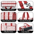 thumbnail image 3 of Teacher Tote Bag,Baseball Word Pattern Teacher Utility Tote Bag,Large Work Tote Bags for Women with Multiple Pockets,Top Zipper Closure,13.8x10.6x6.7 Inch, 3 of 5