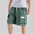 thumbnail image 4 of UACY Shorts for Girls Cotton Bermuda Shorts with Pockets Elastic Waist Knee Length Casual Athletic Walking Shorts, 4 of 4