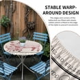 thumbnail image 2 of Farmhouse Pig Round Tablecloth for 36-44 Inch Tables, Fitted Table Cover with Elastic Edge, Watercolor Cute Animals Retro Art Waterproof Outdoor Table Cloth Protector for Patio Garden Dinner Picnic, 2 of 9