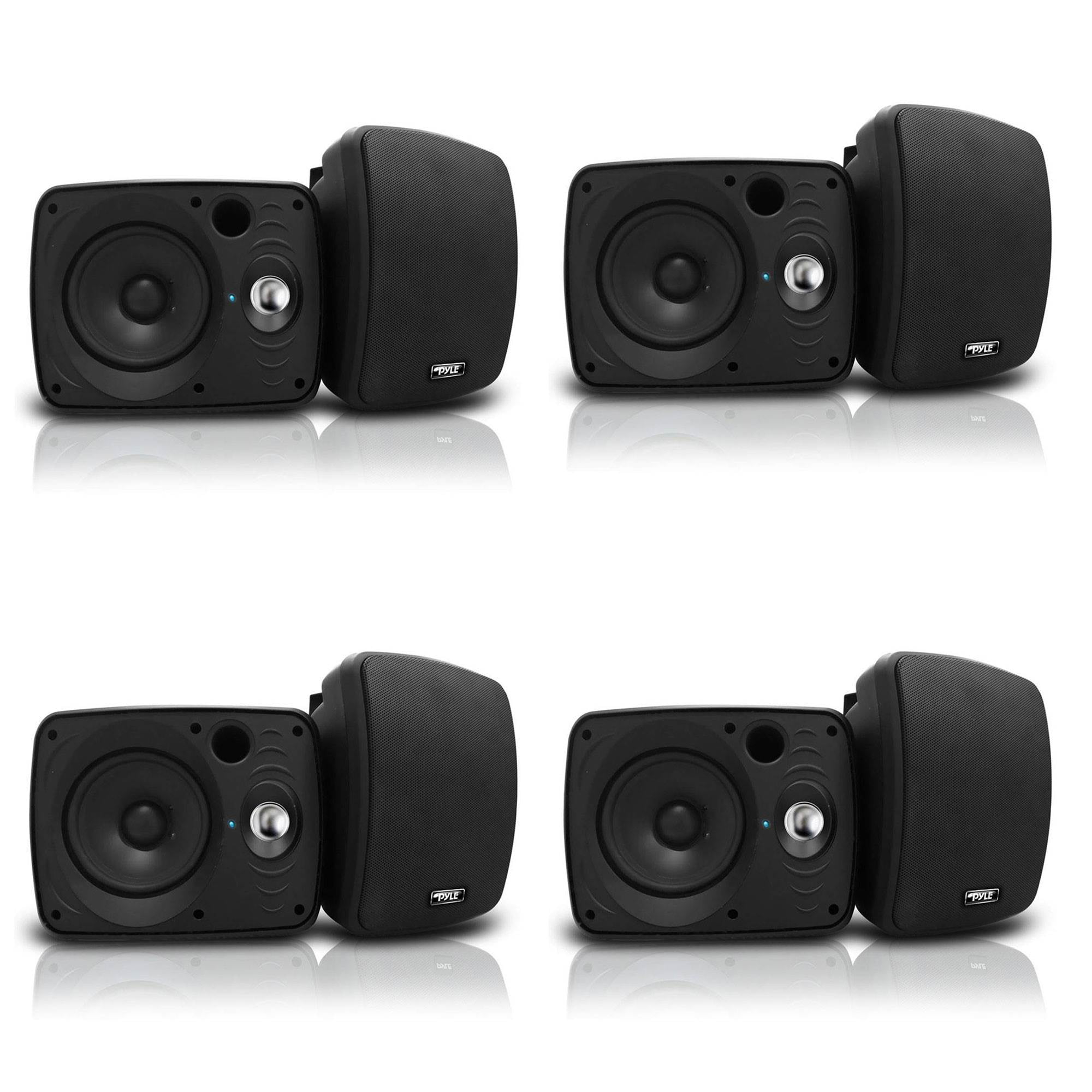 Pyle 6.5" 800W Waterproof Bluetooth Indoor & Outdoor Speakers, Black (8