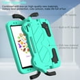 thumbnail image 6 of ELEHOLD Kids Friendly Case for iPad 9th/8th/7th Gen 2021/2020/2019, EVA + Hard PC Hybrid Shockproof Full Protective Multi-Angle Kickstand Cute Rugged Cover with Handle Grip for iPad 10.2 Inch,Mint, 6 of 8