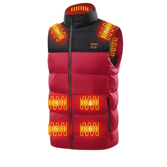 LEHOZIHEQ Heated Vest for Men Women, USB Heated Clothing Waistcoat, 15 Heated Zones Warming Heated Vests Rechargeable Vest Outdoor, for Camping Ski Outdoor