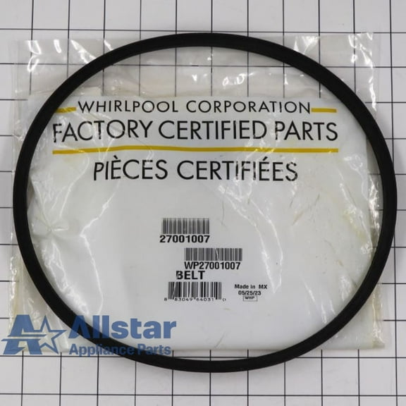 Whirlpool Washing Machine Drive Belt WP27001007