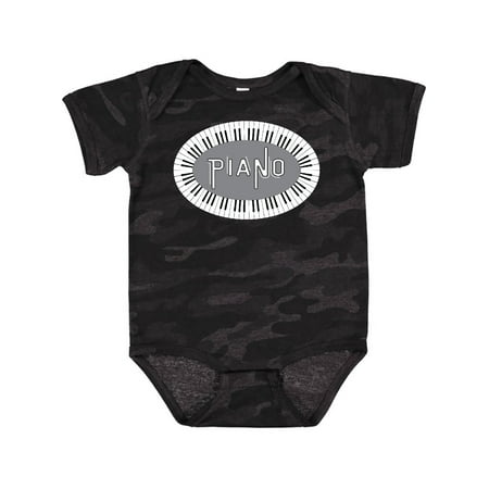 

Inktastic Piano Keys Oval Gift Baby Boy or Baby Girl Bodysuit
