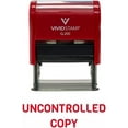thumbnail image 2 of Vivid Stamp UNCONTROLLED COPY Self Inking Rubber Stamp (Red Ink) - Medium, 2 of 2