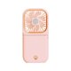 thumbnail image 1 of Mini ventilador de carga de banco de energía con cuello colgante plegable de mano USB (rosa) oso de fresa  Electrónica, 1 of 5