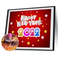 thumbnail image 2 of Peinture Diamant 5D DIY Bonne Année, Art en Résine, Strass Ronds Complets, 2 of 9