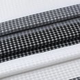 thumbnail image 5 of Dainty Home Waffle Weave Ombre Stripe Fabric Shower Curtain, 70" x 72" In Black, 5 of 6