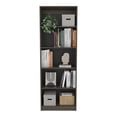 thumbnail image 3 of Knubmt 5 Shelves Wood Bookeshelf Bookcase Book Display Storage Rack for Living Room, Office, Dark Brown, 3 of 7