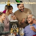 thumbnail image 6 of 50Pcs 60th Birthday Party Favors Gift Bags Bulk,Black and Gold Happy 60th Gift Candy Wrap Bags with Tissue Paper,Vintage 60th Birthday Decorations Souvenir Bag for Men Women Anniversary Supplies 60th, 6 of 7