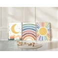 thumbnail image 4 of Hieng Inspirational Rainbow Wall Art Boho Sun Moon Star pictures Posters Motivational Quotes Canvas Prints Positive Affirmations for Baby Girls Room Nursery Wall Decor（Only canvas）, 4 of 6