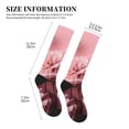 thumbnail image 2 of Lsque Delicate Pink Carnations Pattern Sport Compression Socks for Men & Women 15-20 mmHg Knee High Nurse Pregnant Running Medical and Travel Athletic, 2 of 6