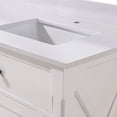 thumbnail image 5 of Altair Design 73 in. Stone effects Vanity Top in Jazz White with White Sink, 5 of 8