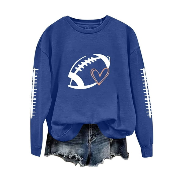 QASIEATN Fall Hoodless Pullover for Ladies Fashion Women's Bloody Print Loose Hooded Long Sleeve Sweatshirt Top