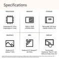 thumbnail image 4 of Microsoft Surface Laptop (2024), Windows 11 Copilot+ PC, pantalla táctil de 13,8", Snapdragon X Elite (12 núcleos), 16 GB de RAM, 1 TB de almacenamiento SSD, negro, 4 of 5