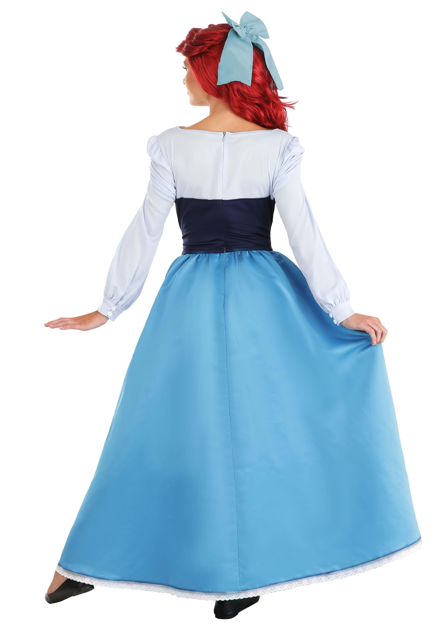 blue dress ariel costume Halloween Mermaid Princess Costume for Women main image 0