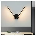 thumbnail image 3 of Nordic LED Indoor Wall Lamps, 8W White/Black Wall Lights For Home Bedroom Bedside Mirror Front Adjustable Wall Sconce, 3 of 7