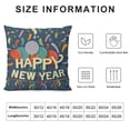 thumbnail image 5 of GOSMITH  Happy New Year Fireworks Balloon Throw Pillow Cover, 12 x 20 Inch Holiday Cushion Case Decoration for Sofa Couch, 5 of 5