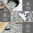 thumbnail image 2 of Yesurprise 100% Polyester Area Rugs - 9x12ft, 350Gsm Velvet, Pearl Velvet Cotton Tpr, Washed Folding Backing, Abstract Design, Grey Color, 2 of 7